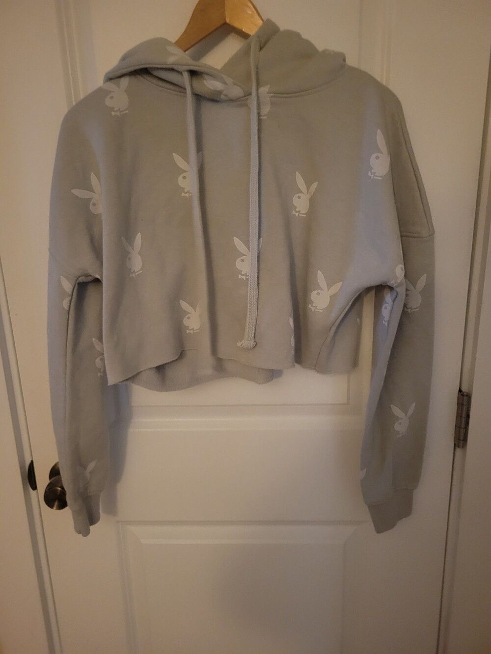 Women's Cropped Playboy Hoodie